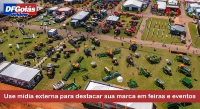 Ponto nº Use mídia externa para destacar sua marca em feiras e eventos